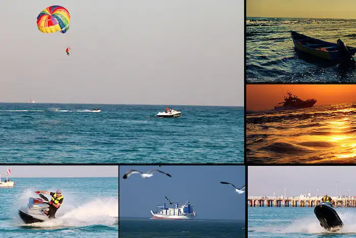 تصویری از تفریحات هیجان انگیز دریایی در سواحل محمودآباد 758274545640