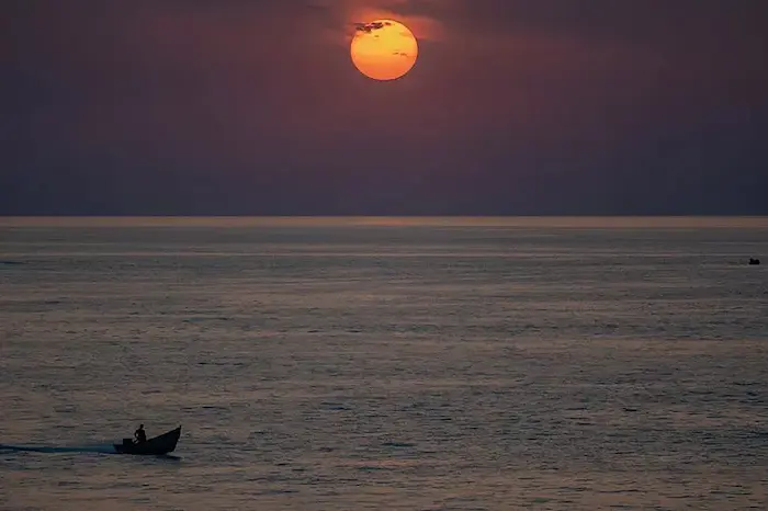 غروب آفتاب در دریای سرخرود، یکی از جاهای دیدنی محمودآباد 48564487